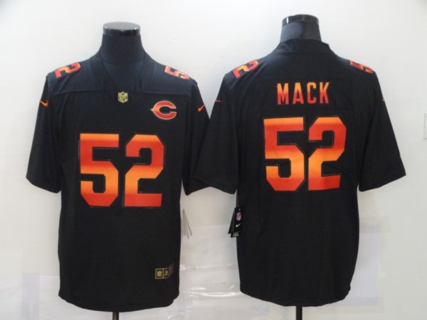 Men's Chicago Bears #52 Khalil Mack Black NFL 2020 Fashion Limited Stitched Jersey